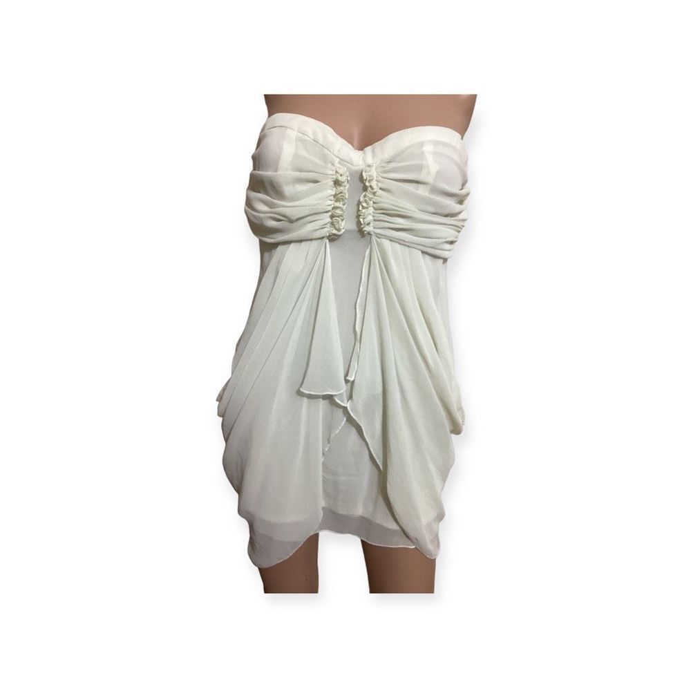 Strapless Chiffon Mini Party Dress / Top S
